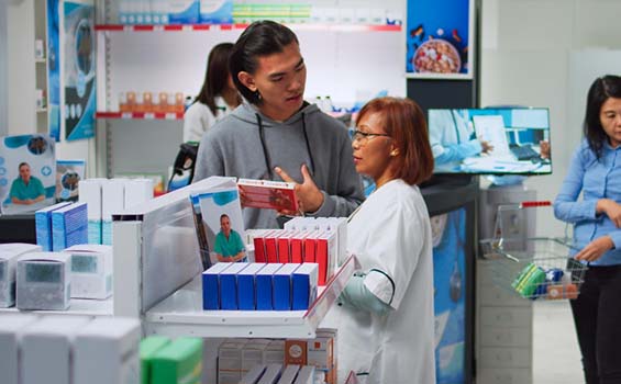 Patient Consultation at brook pharmacy